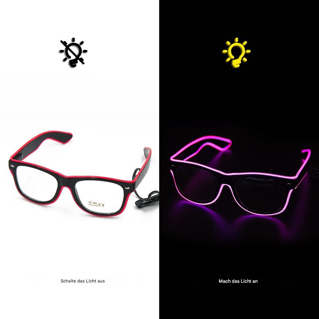 Lysende neonbriller - LumaGlow