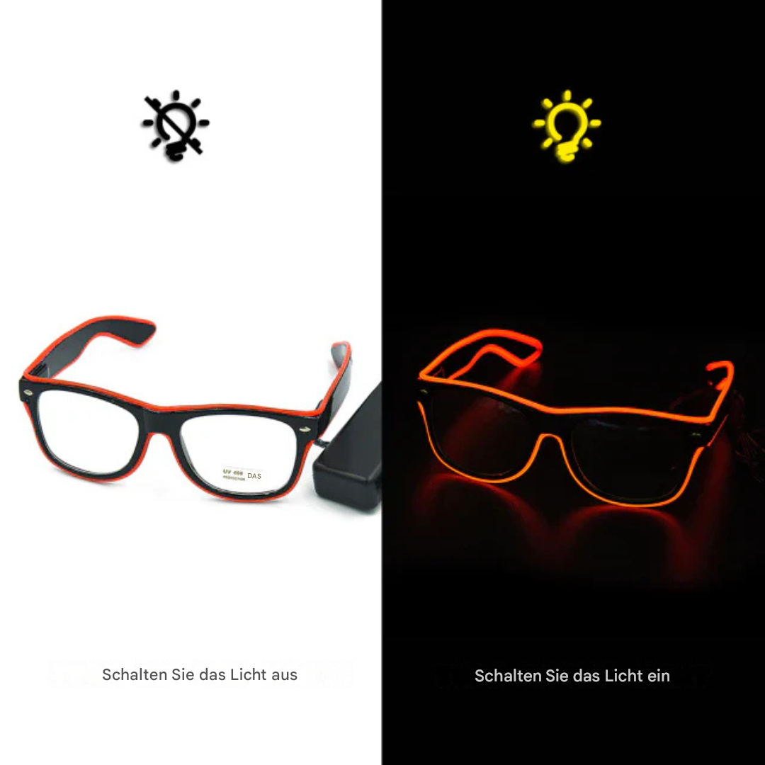 Lysende neonbriller - LumaGlow