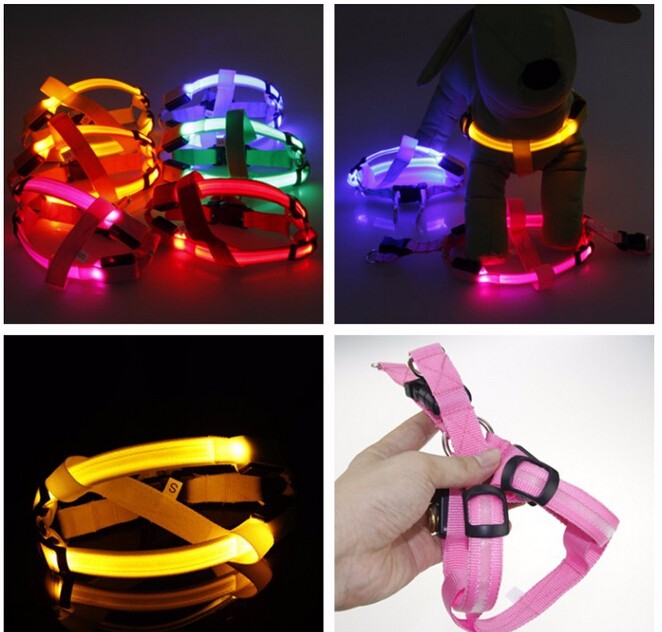 Hundesele med LED-lys - Glow & Go
