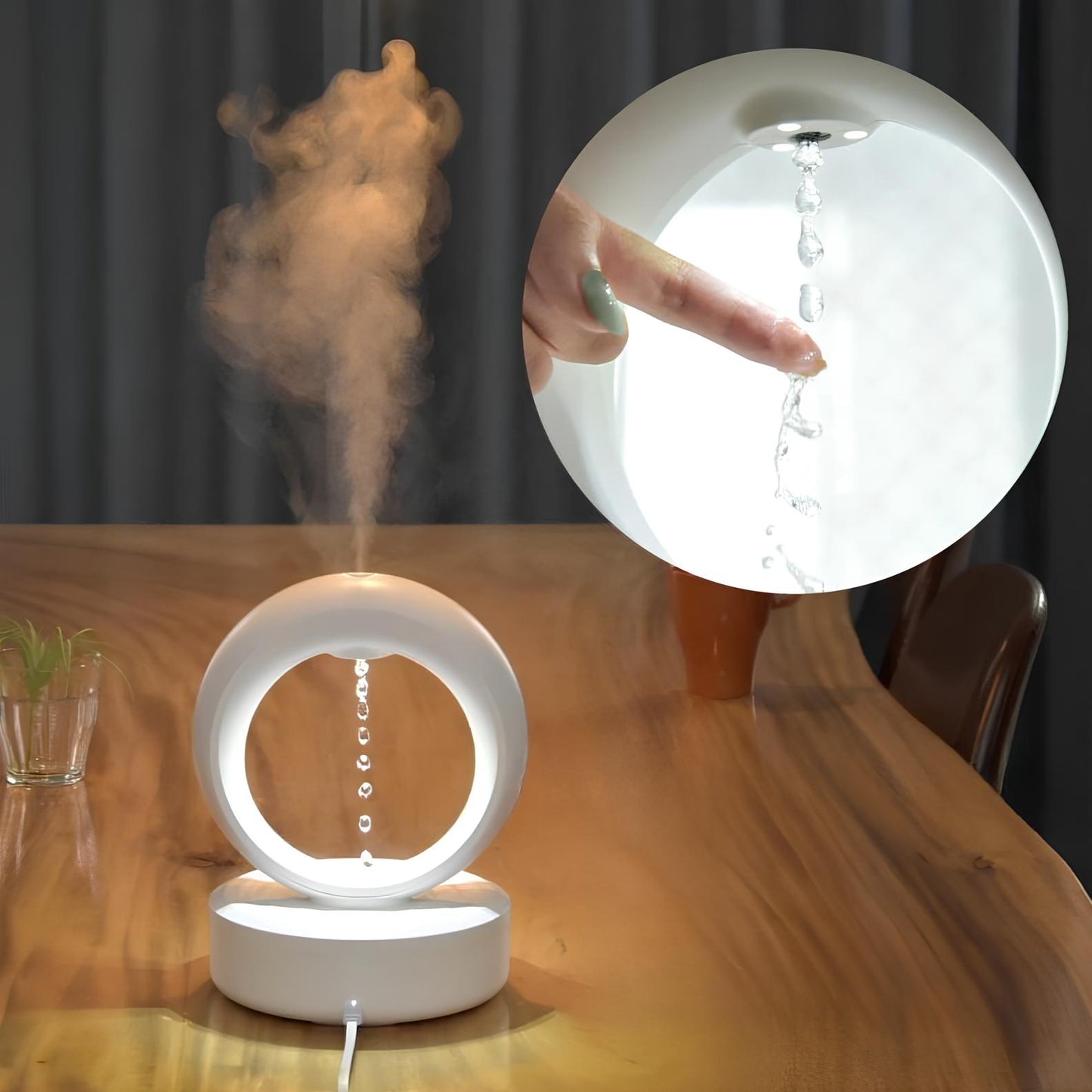 Aroma Diffuser med LED og Anti-Tyngdekraft Mist