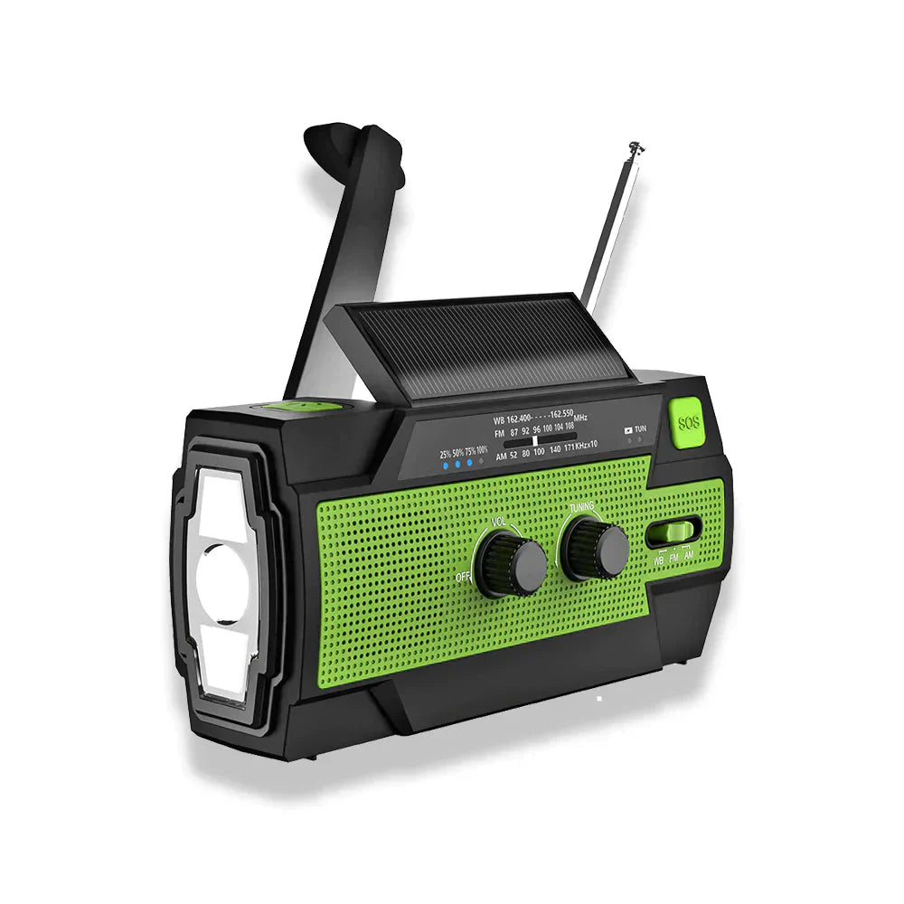 Nødpakke 3-i-1: Powerbank, Lommelygte & Radio til Eventyr