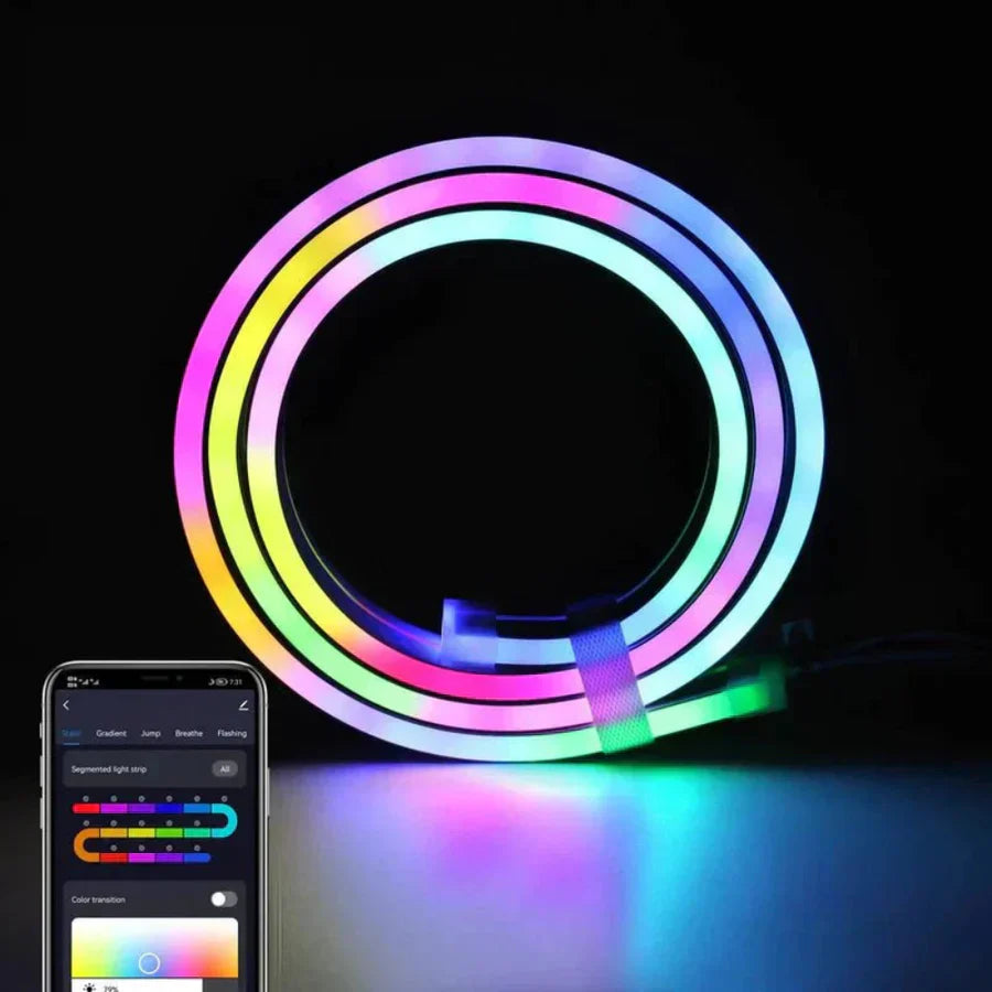 LED Ljusslinga med app-styrning - anpassningsbar ljusdesign
