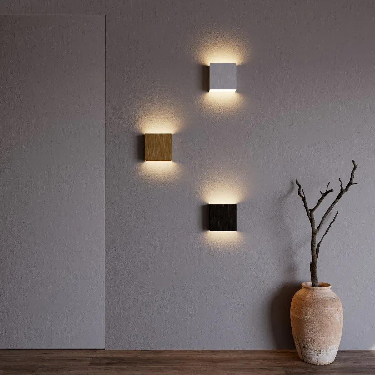 Elegant Vägglampa i Minimalistisk Design med Justerbar Belysning
