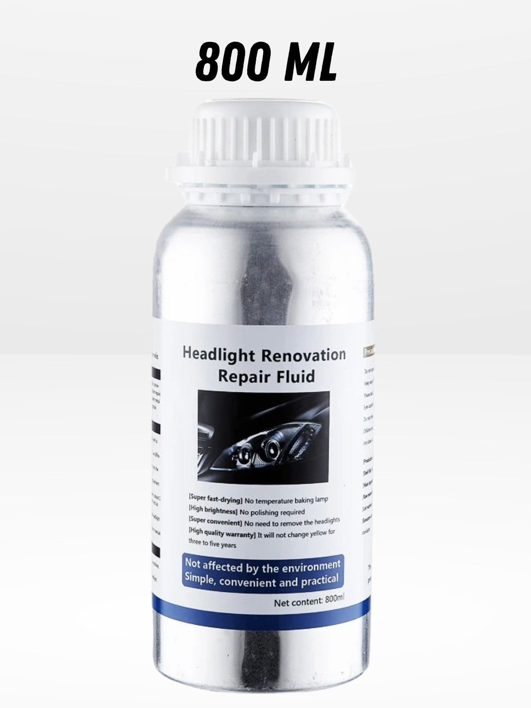 Effektiv Genopfyldning til Bilforlygter - 800 ml