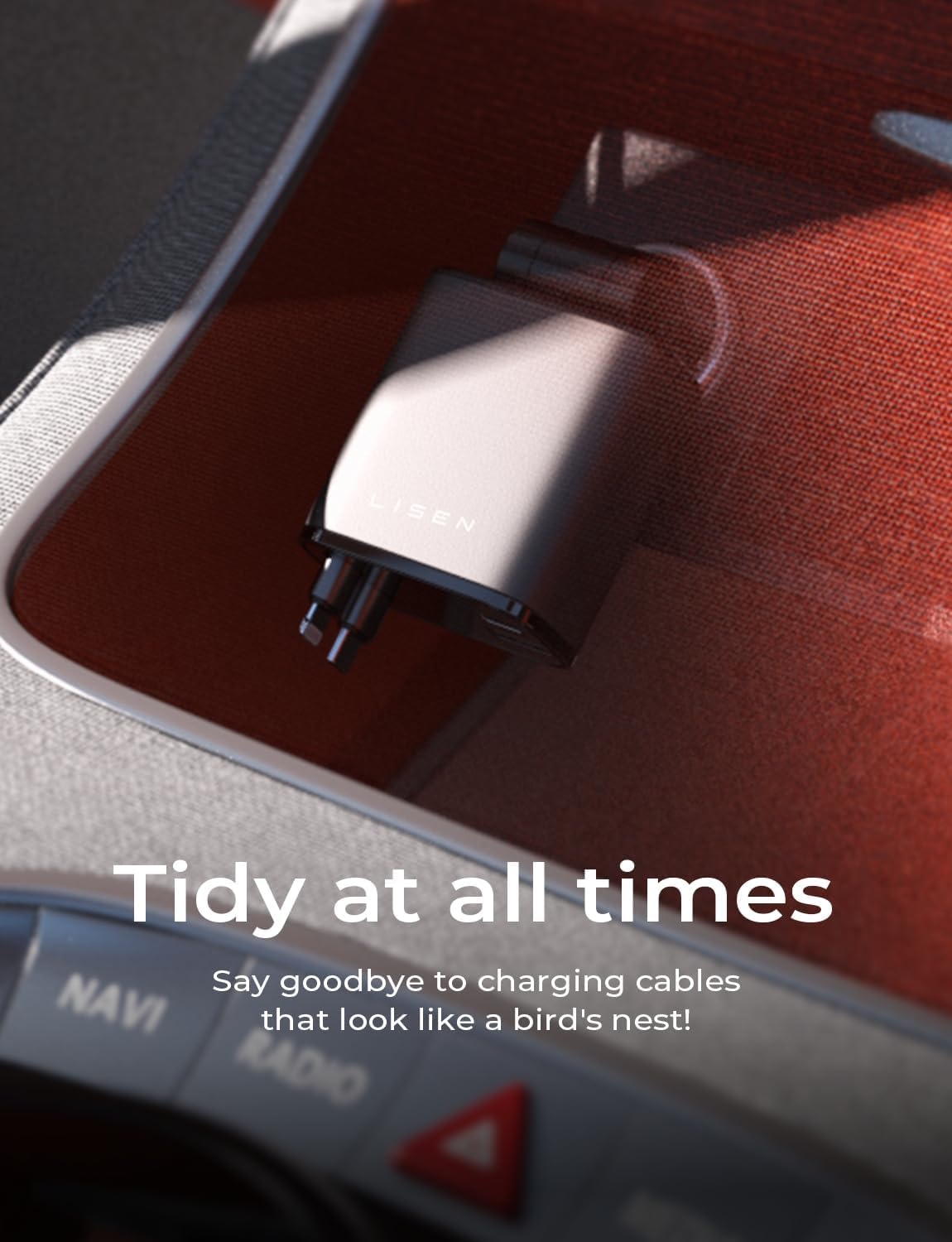 USB C Biloplader 69W med Foldbart Design