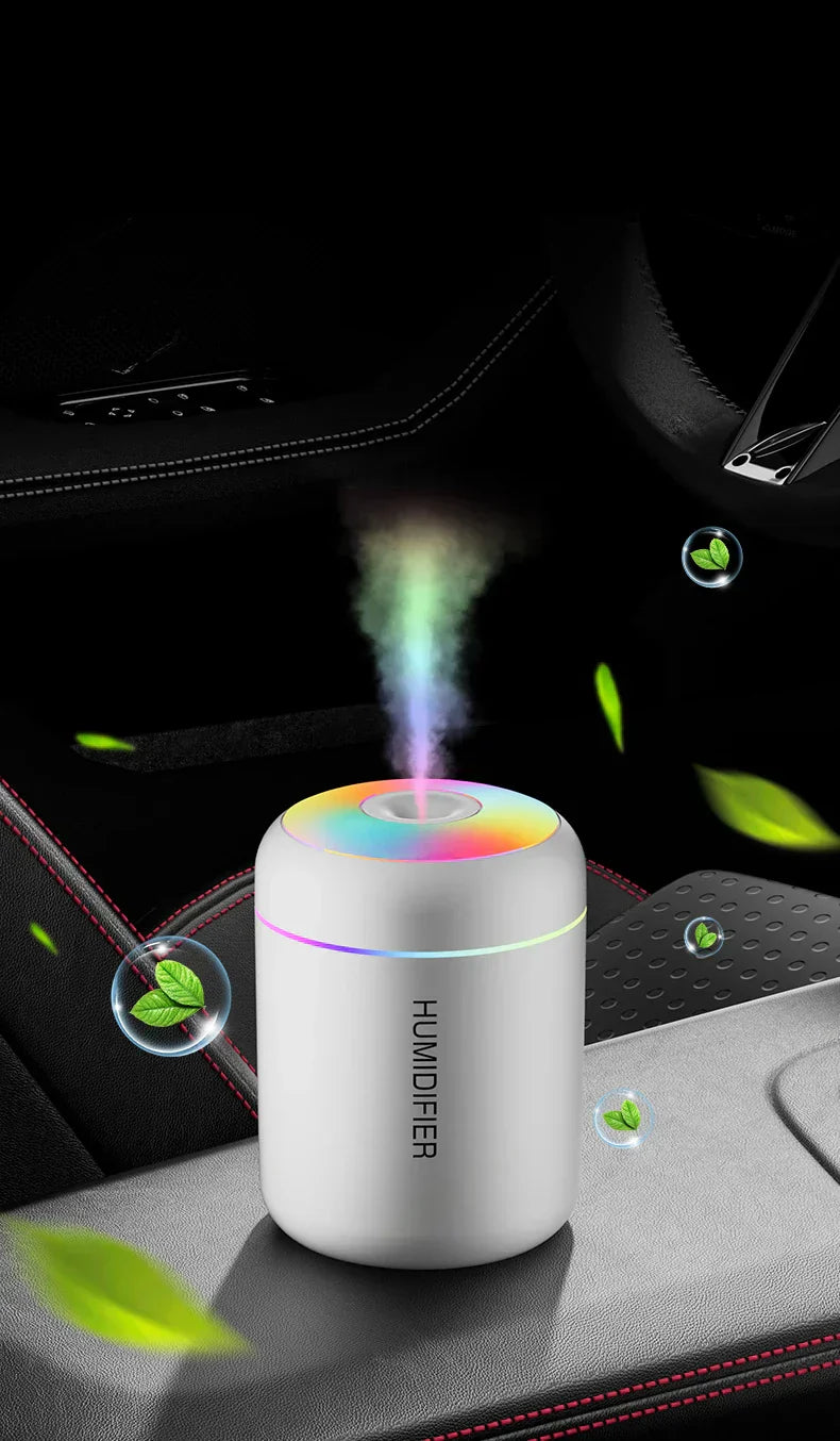 Mini luftfuktare med aromaterapi - USB-driven - Idealisk för bil och sovrum