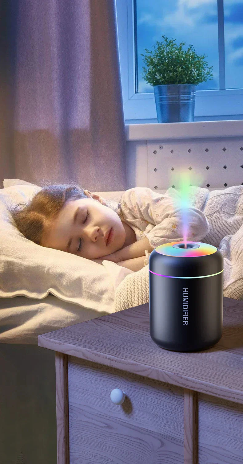 Mini luftfuktare med aromaterapi - USB-driven - Idealisk för bil och sovrum