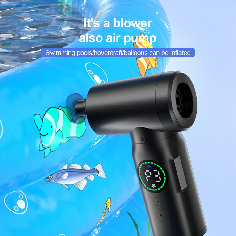 Bærbar 2-i-1 Støvsuger med LED-lys (7500mAh) - CleanBuddy