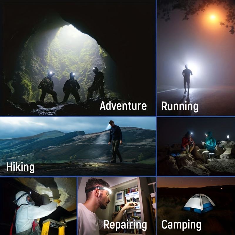LED Pannlampa 230º – Panoramisk Belysning för Vandring, Camping och Nattarbete