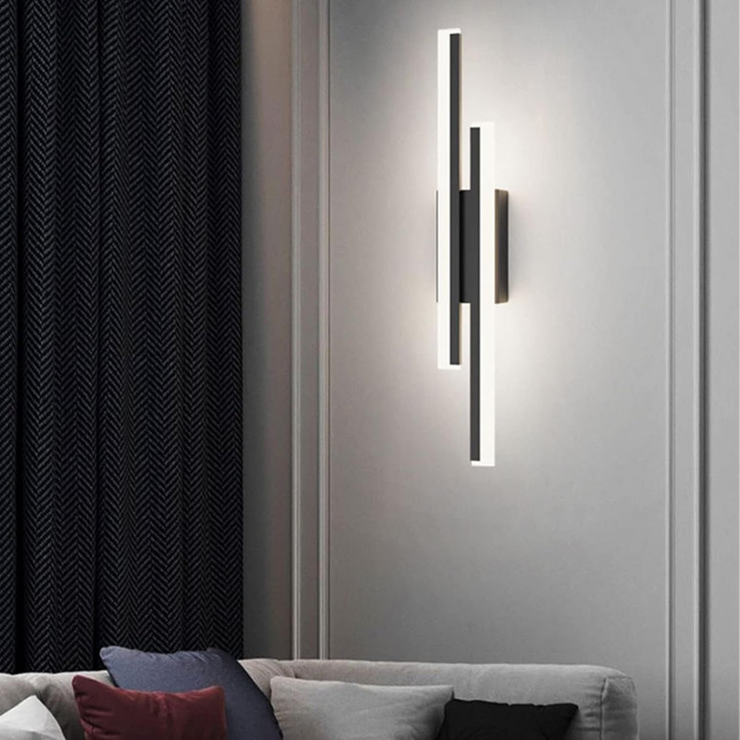 Elegant Acryl Væglampe med LED - Stilfuld Belysning til Hjemmet