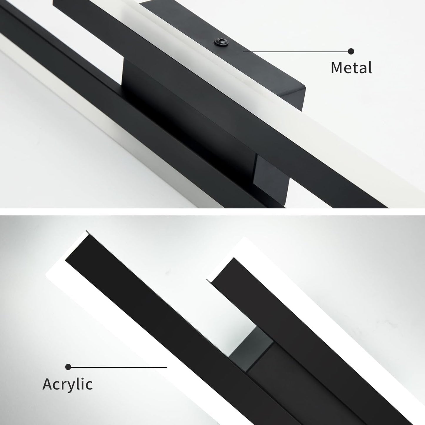 Elegant Acryl Væglampe med LED - Stilfuld Belysning til Hjemmet