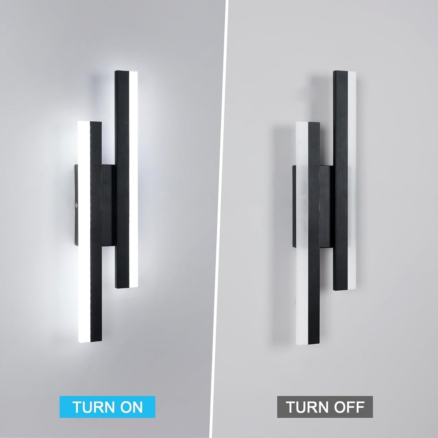 Elegant Acryl Væglampe med LED - Stilfuld Belysning til Hjemmet