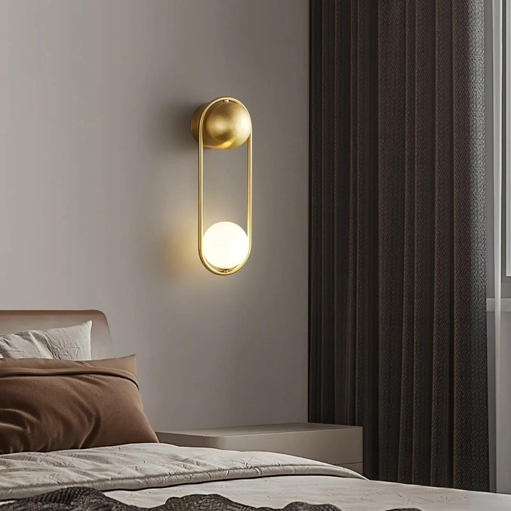 Elegant LED Væglampe i Metal - Skab Luksuriøs Atmosfære