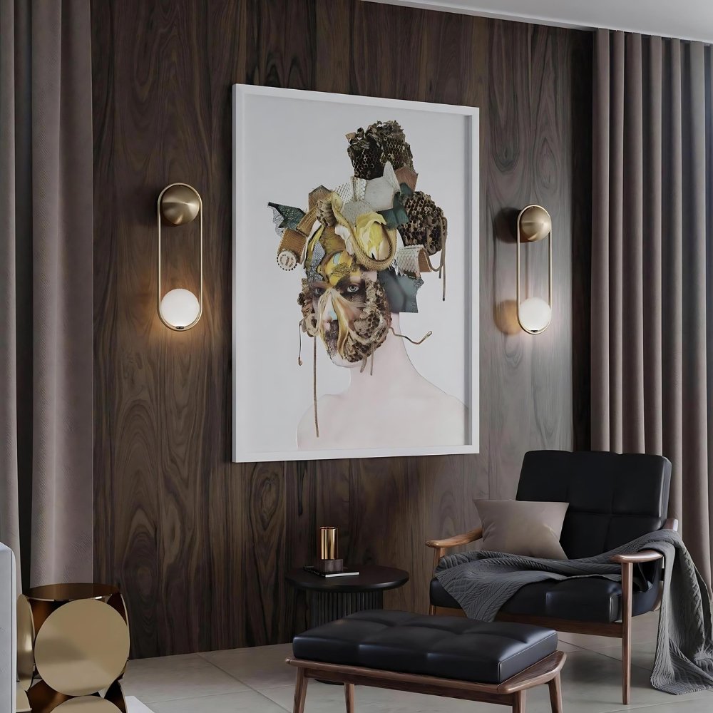Elegant LED Væglampe i Metal - Skab Luksuriøs Atmosfære