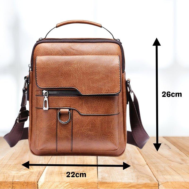 Elegant Crossbody Väska i Kvalitetsläder – Perfekt till Vardags
