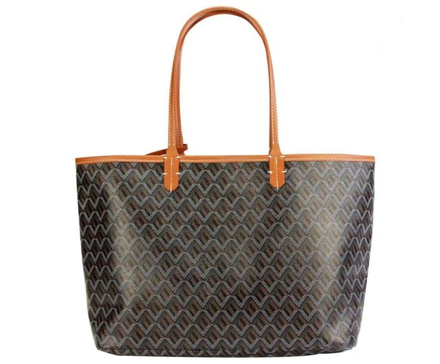 Stilren Shopper Väska | Elegant och Rymlig | Mörkröd
