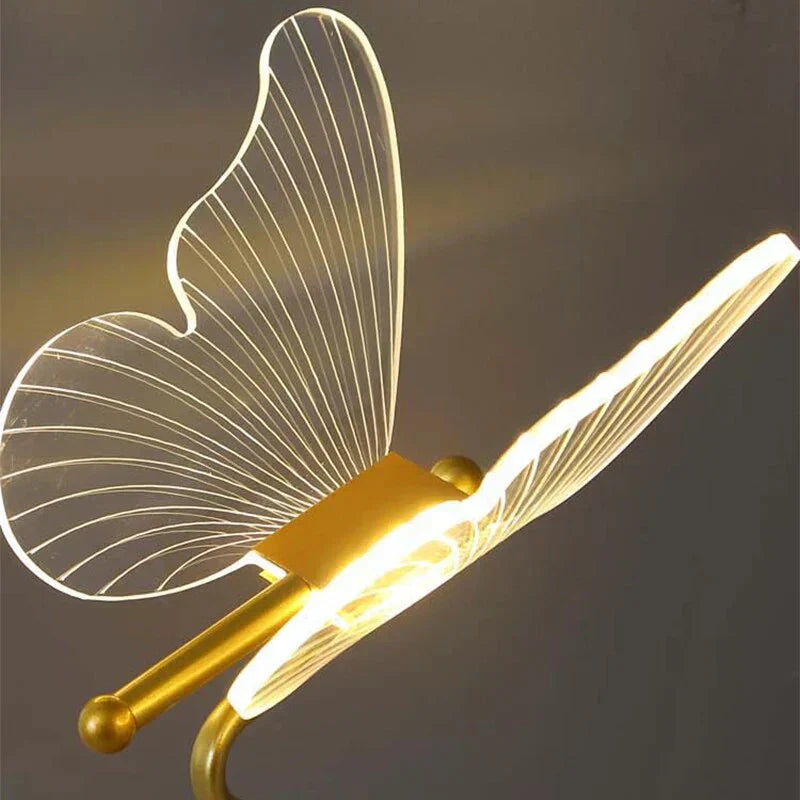 Skulptural LED-bordslampa med fjärilsform – Stämningsbelysning