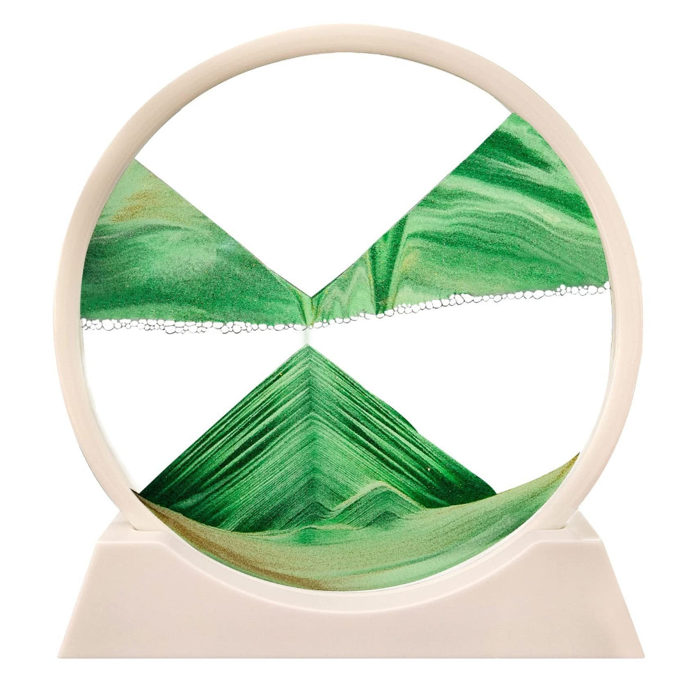 Afslappende 3D Sandkunst i Glas – Skab Ro i Dit Hjem