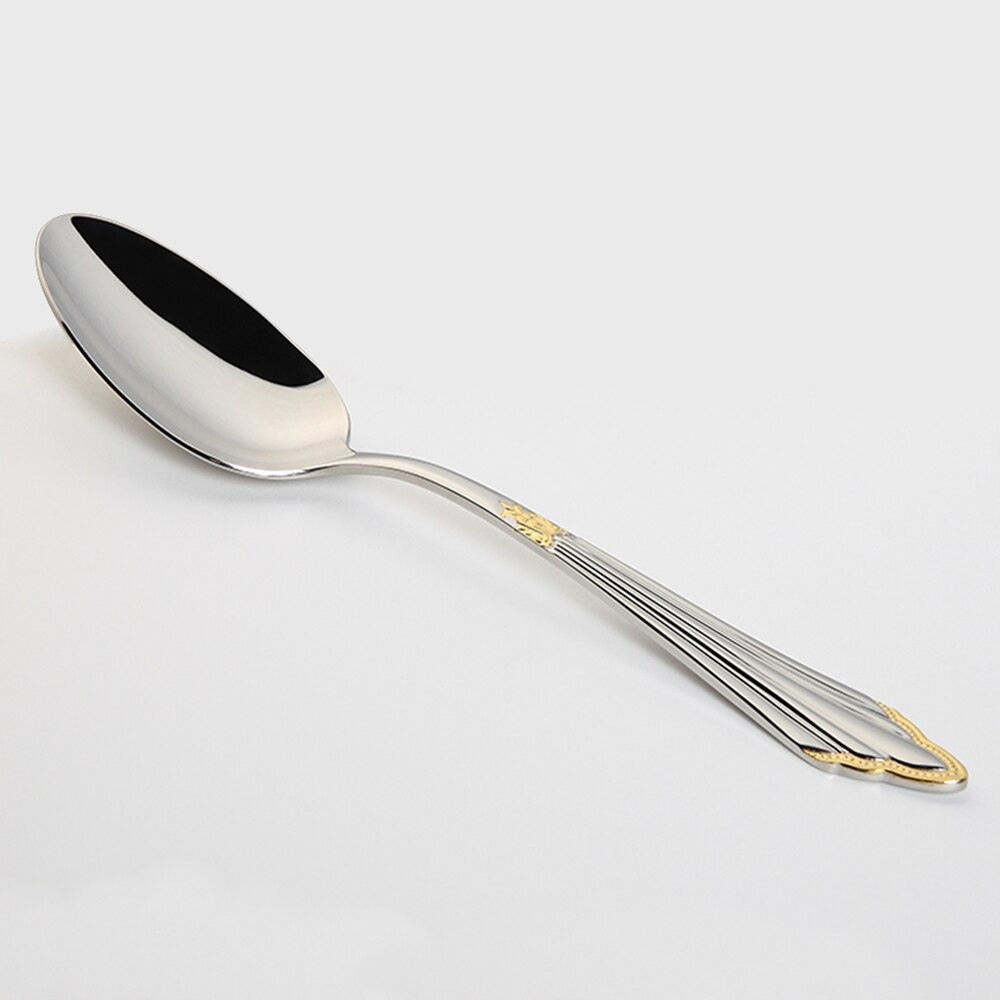 Eleganta bestickset med gyllene detaljer - 24 eller 48 delar