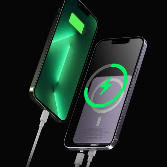 Smal powerbank, bärbar trådlös magnetladdare