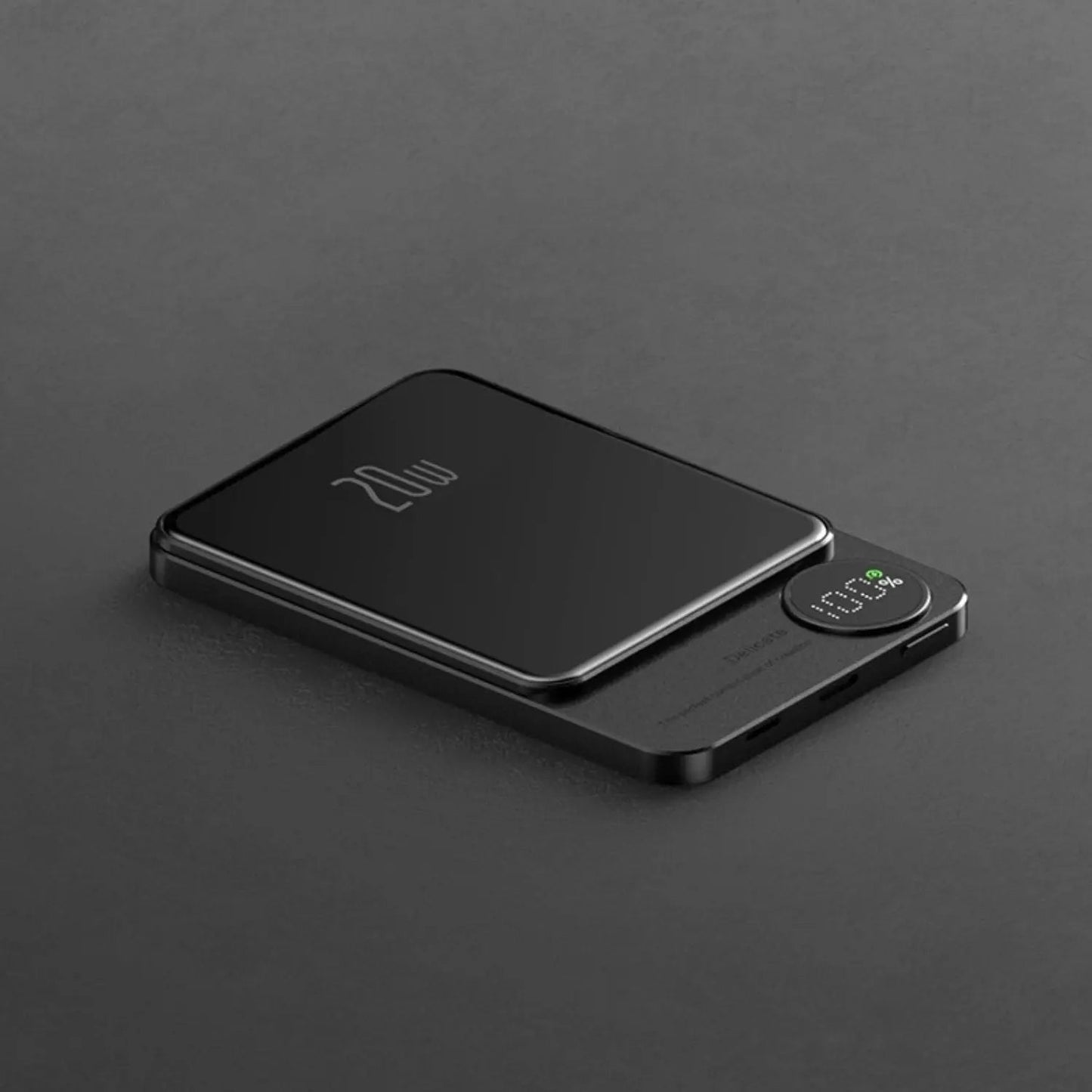 Slank Powerbank, bærbar trådløs magnetoplader