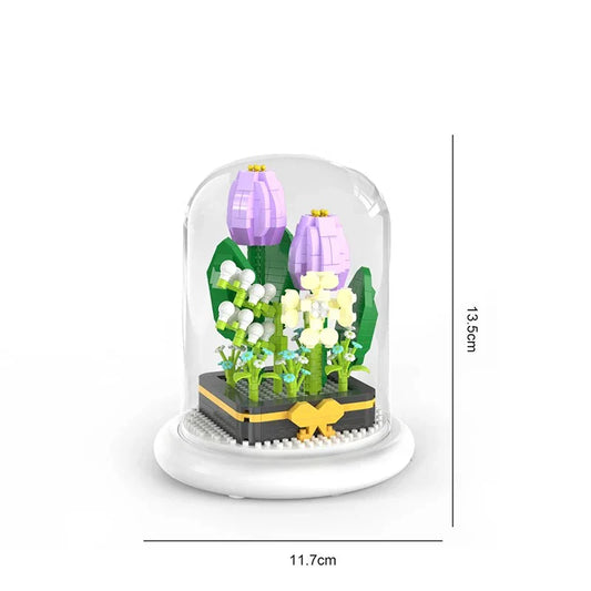 Kreativt Byggesæt: Blomsterbuket der Aldrig Visner