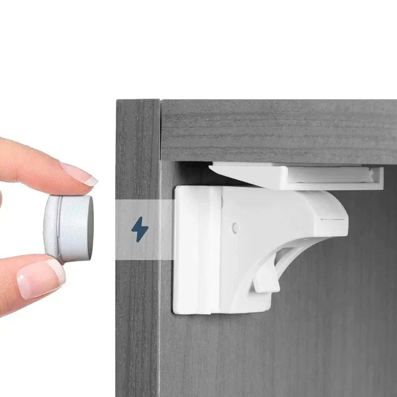 Magnetiskt barnlås: Osynligt lås för skåp och lådor