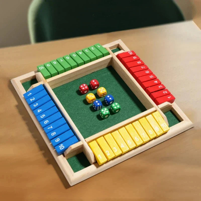 Shut the Box – Familjespel med 4 Spelare Kul och Lärande