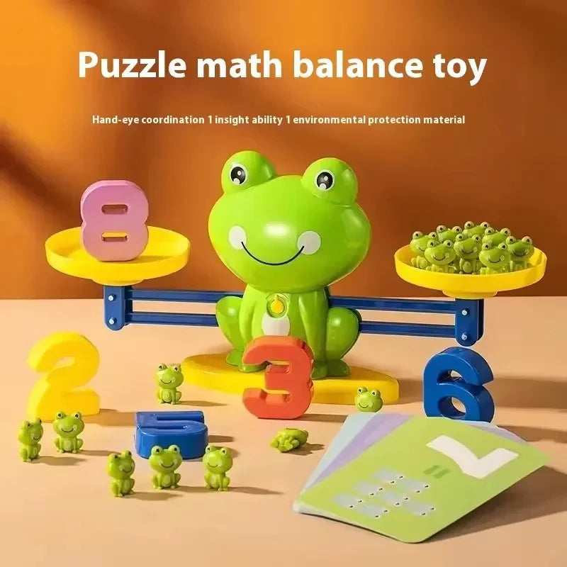 Sjovt og Lærende Frø Balance Spil til Børn - Matematikleg