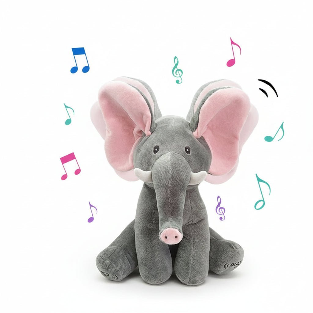 Interaktiv Elefantbamse med Beroligende Musik og Leg