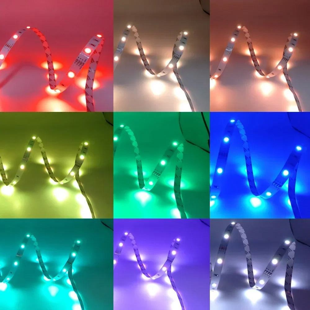 Fleksible RGB LED Lysstriber med USB – Skab Din Drømmebelysning
