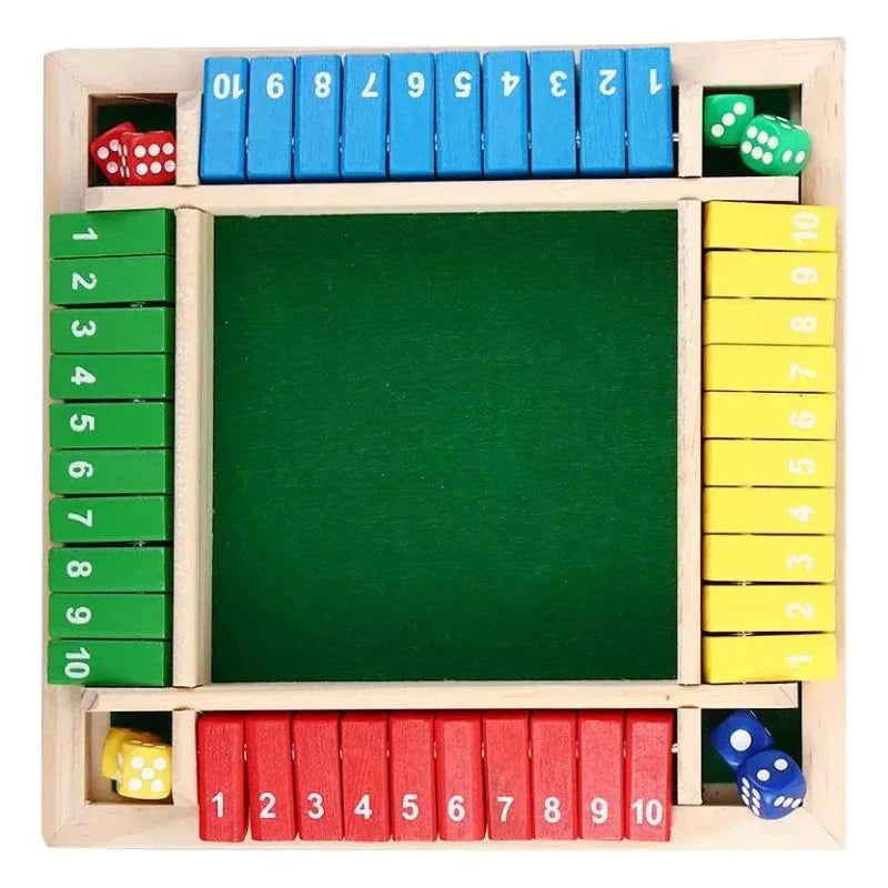Shut the Box – Familjespel med 4 Spelare Kul och Lärande