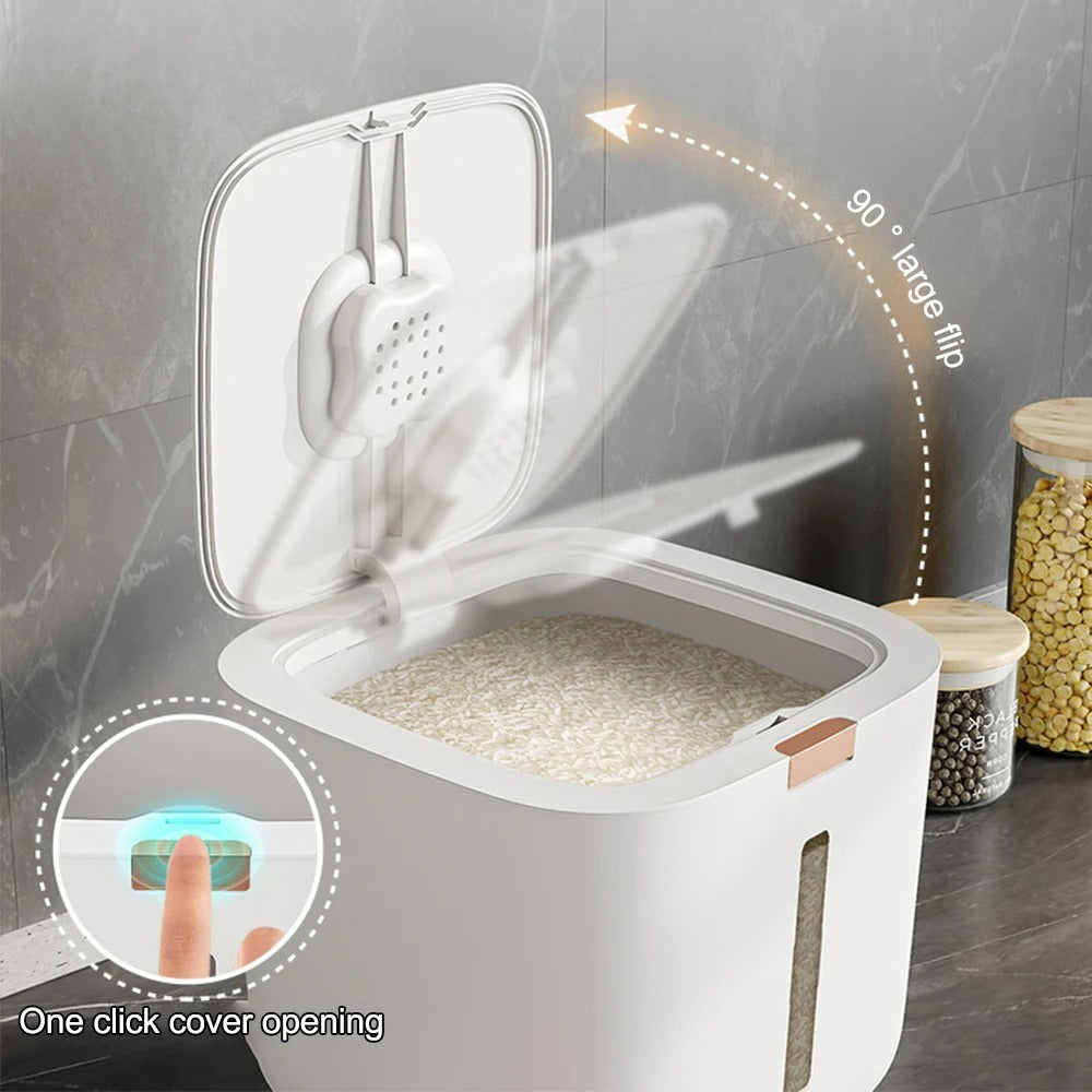 Säker cereal dispenser med lock (5–10 kg) - Spannmålslåda