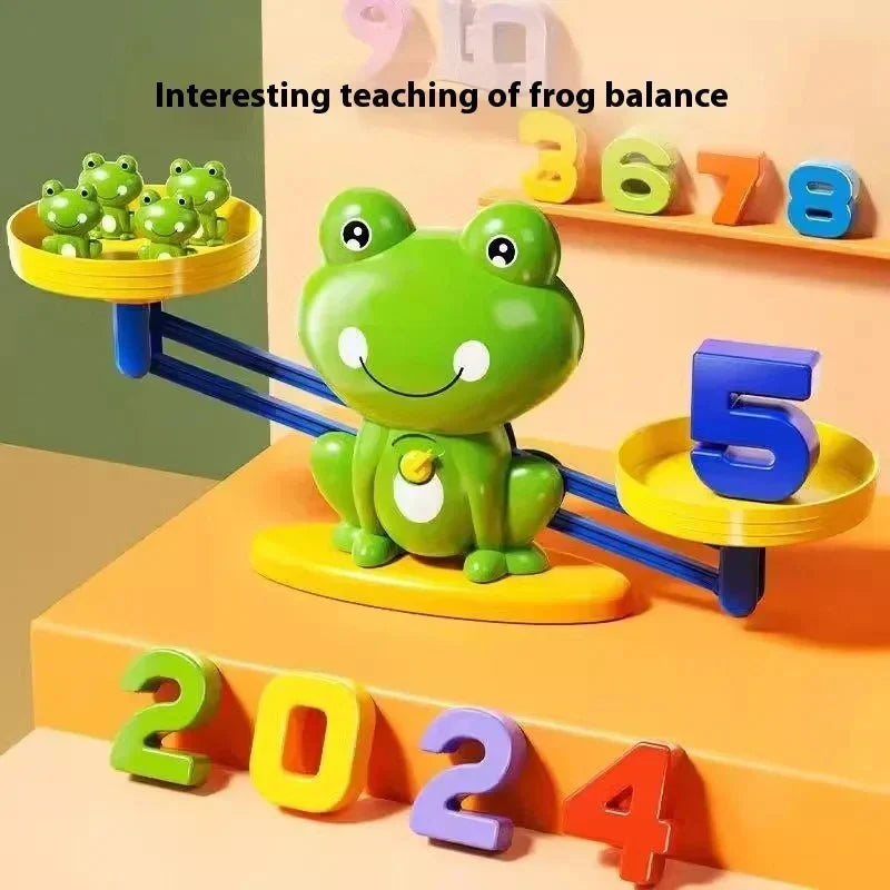 Sjovt og Lærende Frø Balance Spil til Børn - Matematikleg
