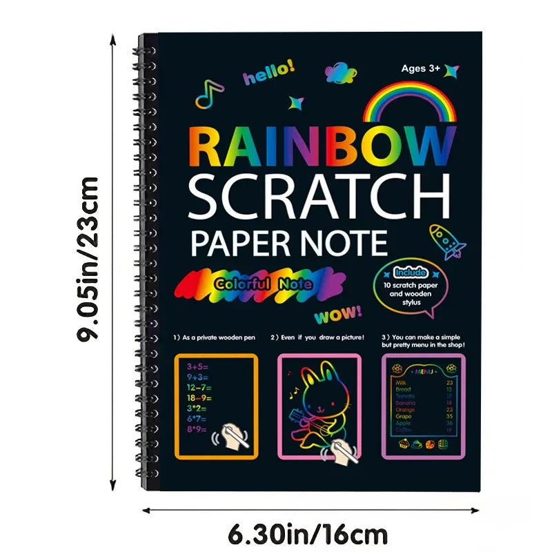 Magisk Regnbue Scratch Art: Kreativitet uden Rod