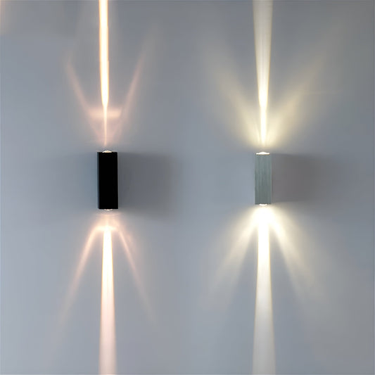 Elegant LED-vägglampa i betonglook för inom- och utomhusbruk