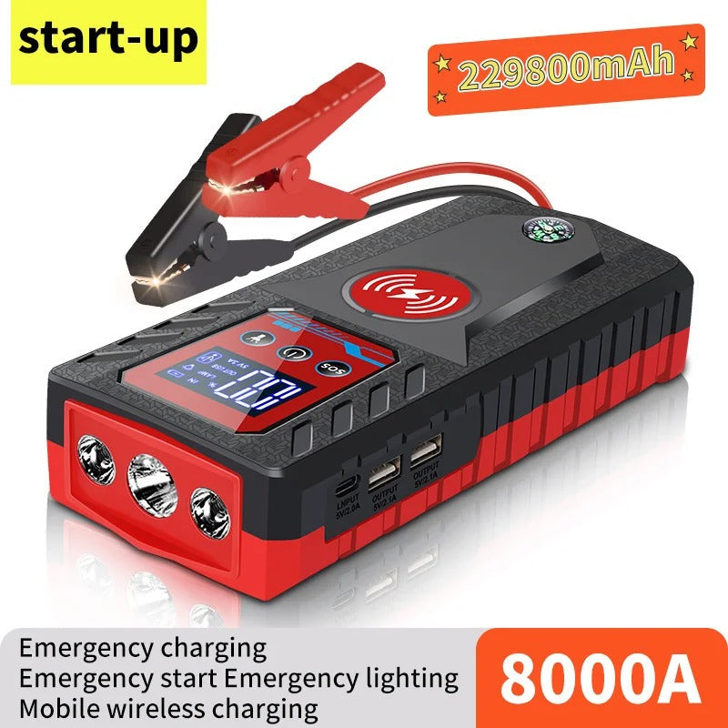 Bärbar bilbatteri-startbooster powerbank