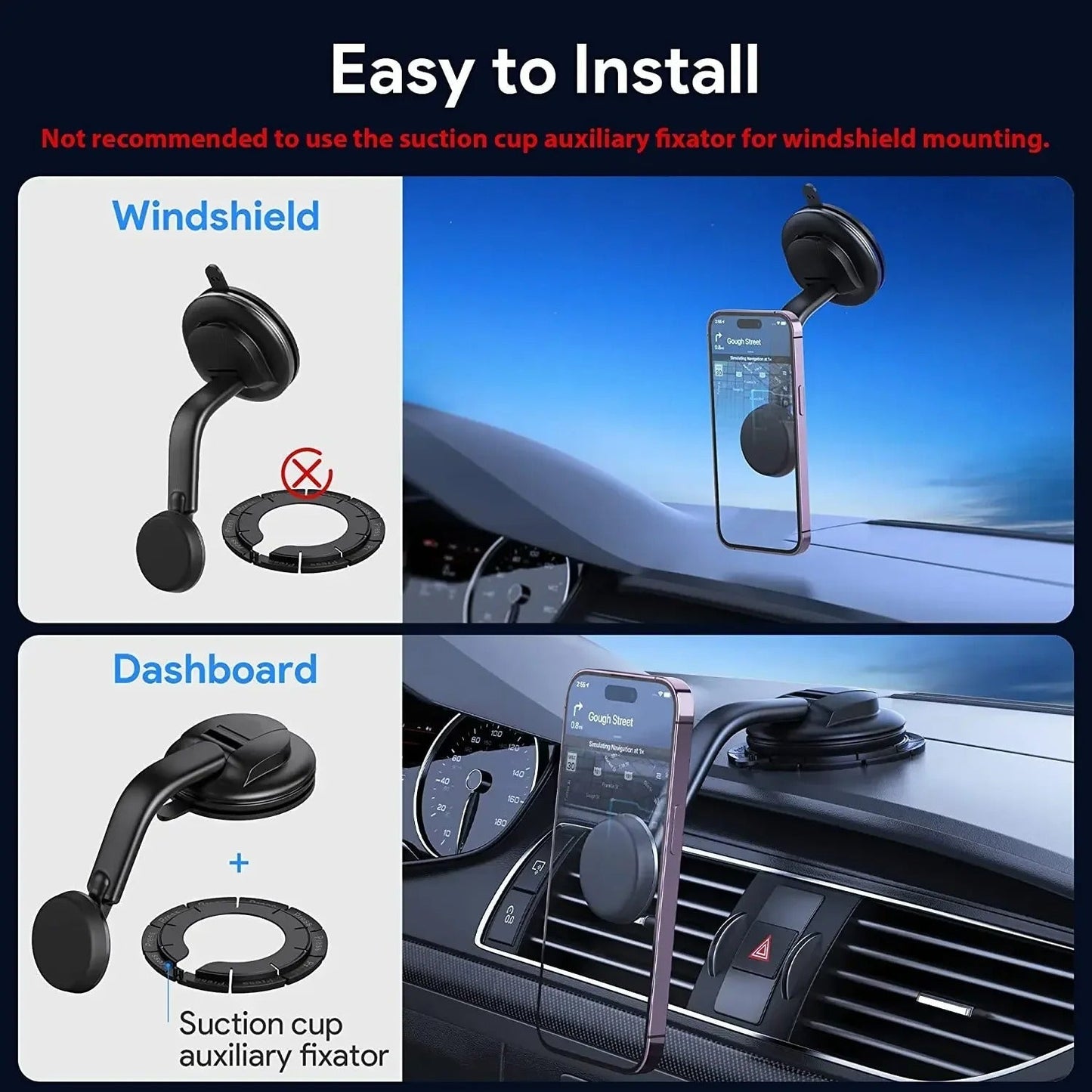 Premium Air Vent Magnetisk Universal Telefonholder