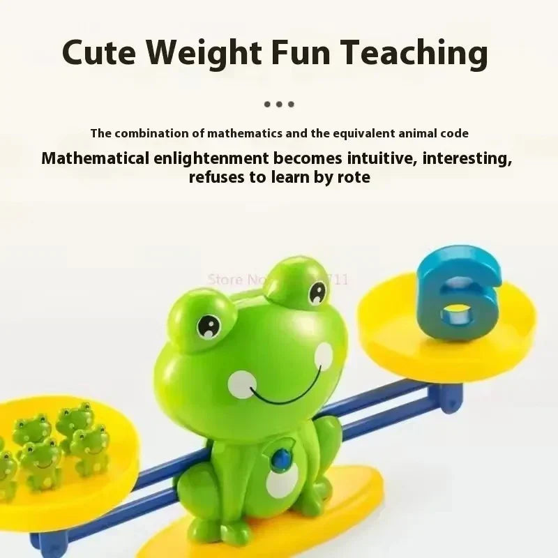 Sjovt og Lærende Frø Balance Spil til Børn - Matematikleg