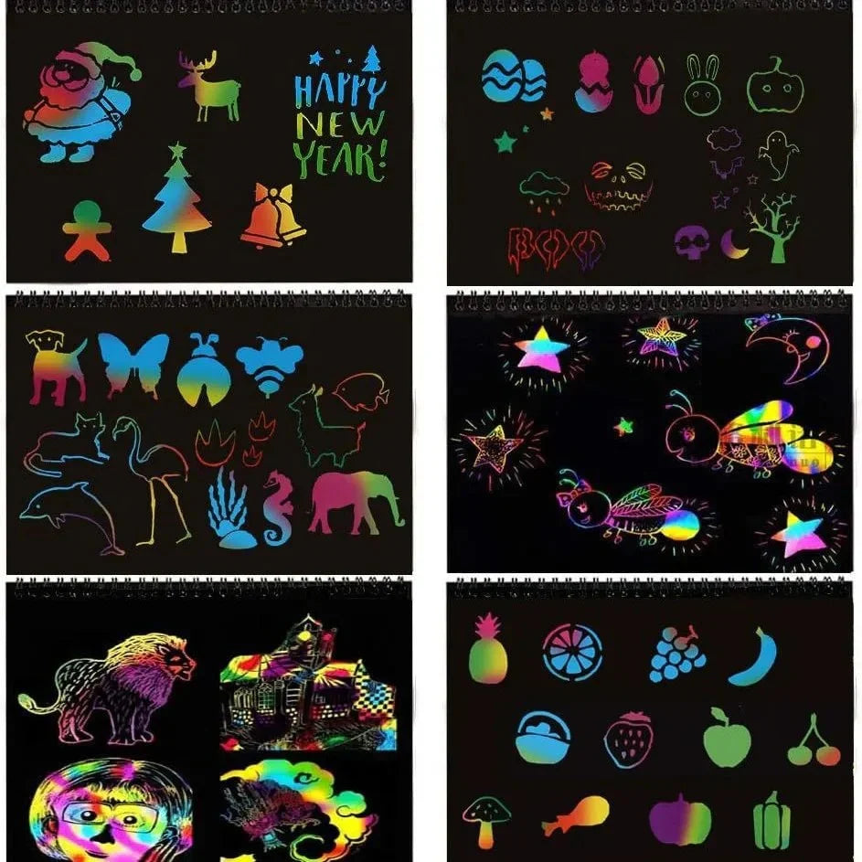 Magisk Regnbue Scratch Art: Kreativitet uden Rod
