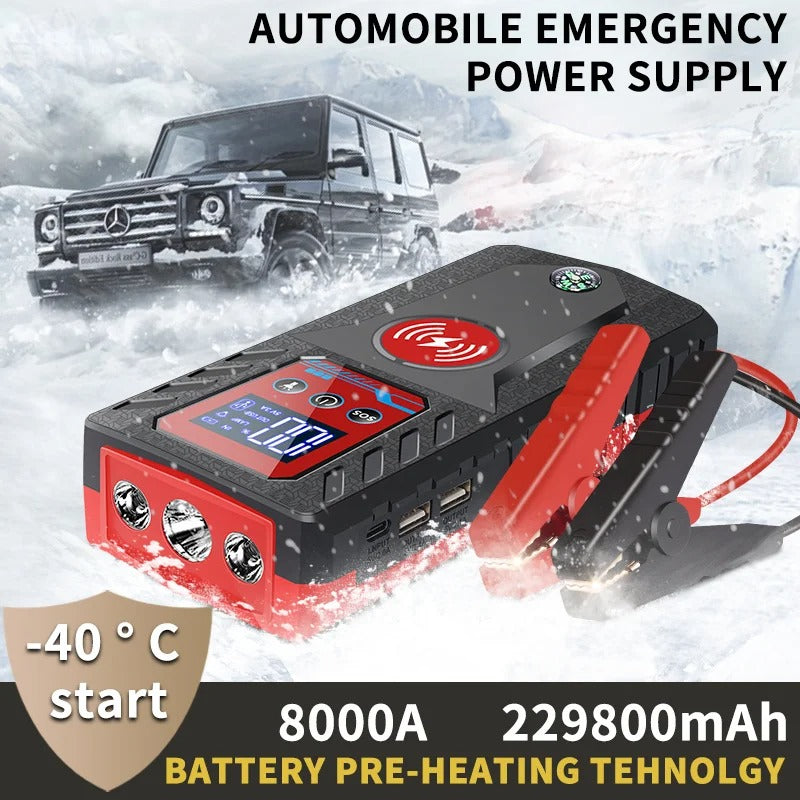 Bärbar bilbatteri-startbooster powerbank