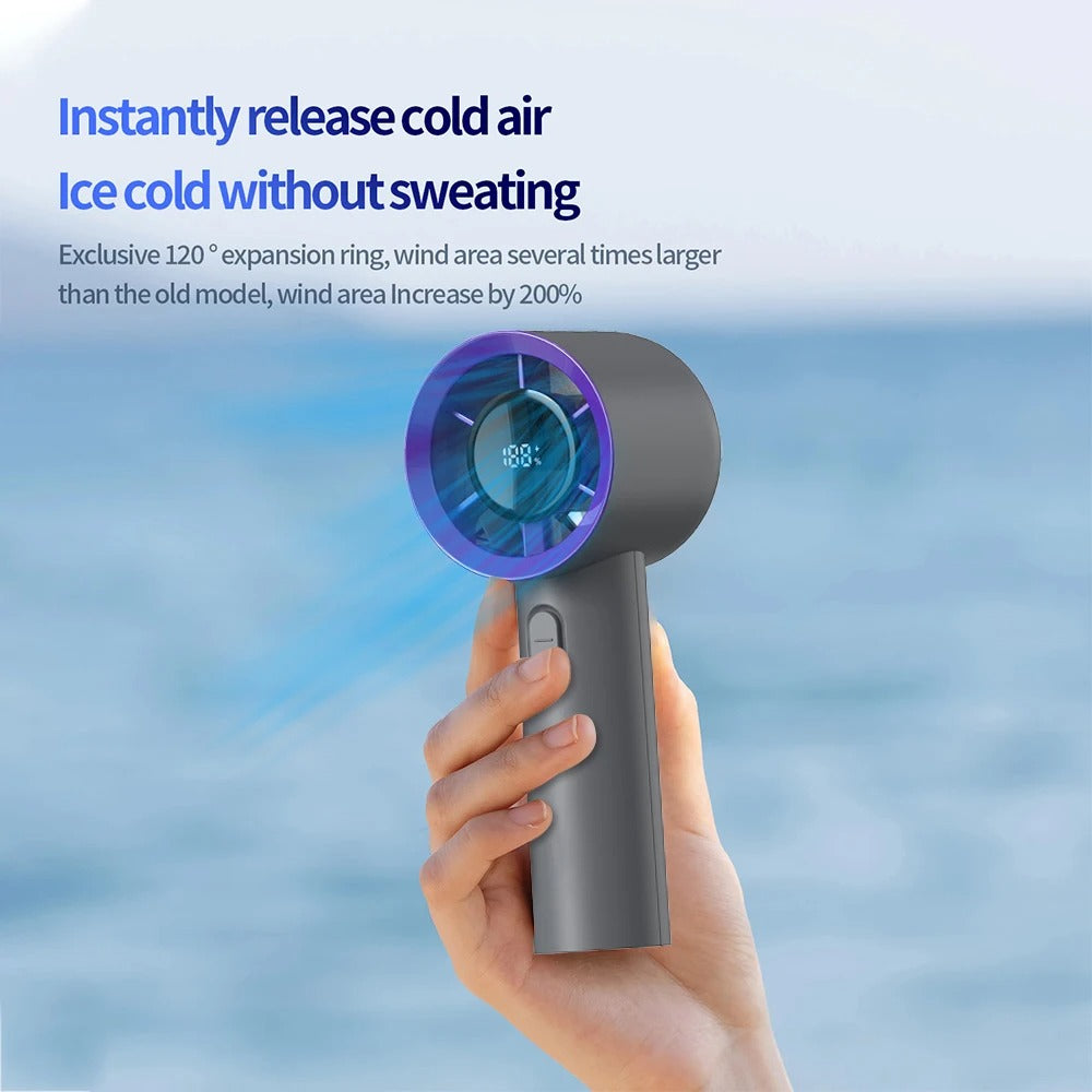 Bärbar miniventilator med USB-laddning