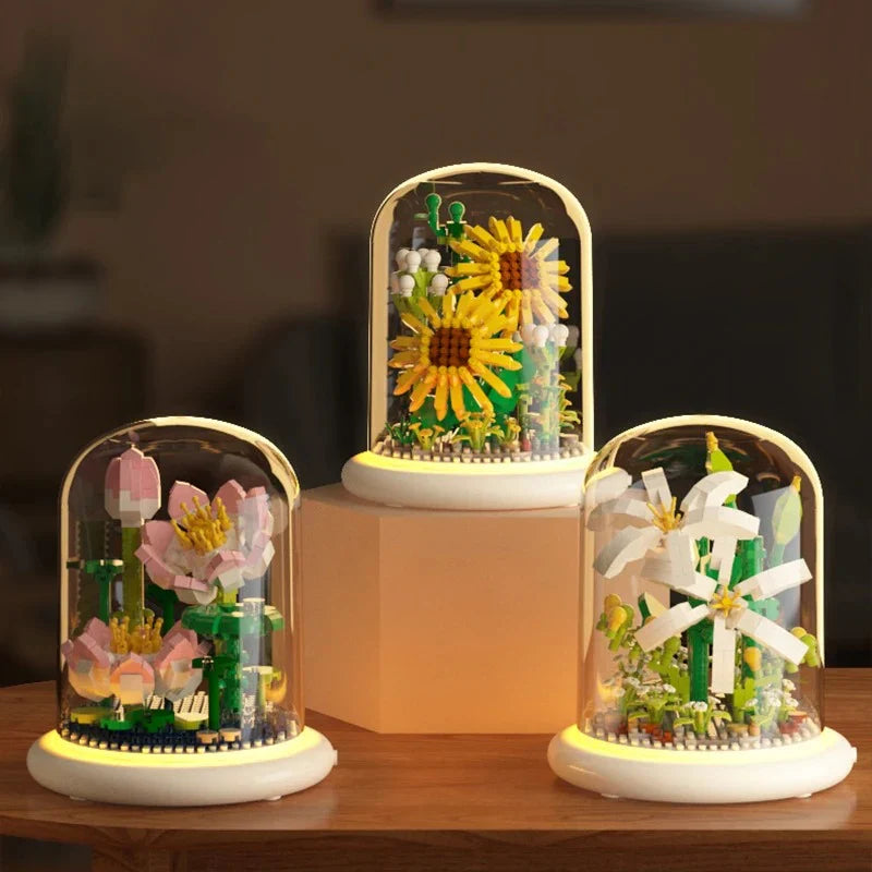 Kreativt Byggesæt: Blomsterbuket der Aldrig Visner