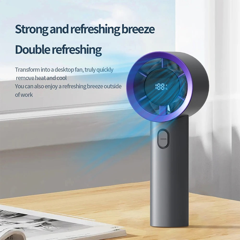 Bärbar miniventilator med USB-laddning