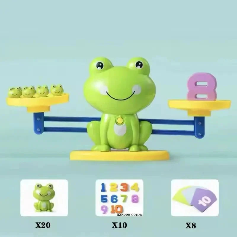Sjovt og Lærende Frø Balance Spil til Børn - Matematikleg