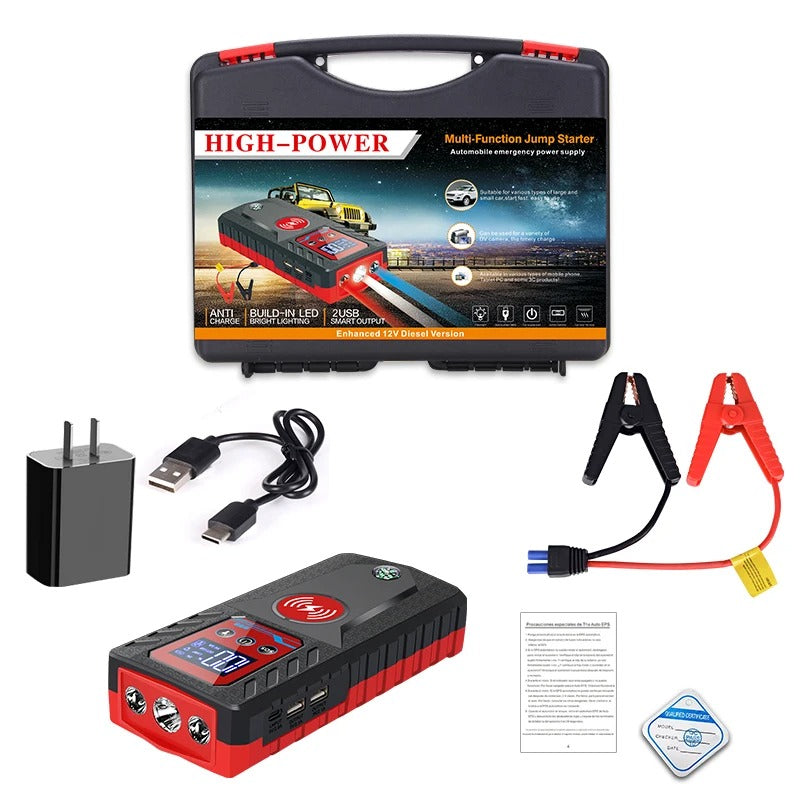 Bärbar bilbatteri-startbooster powerbank