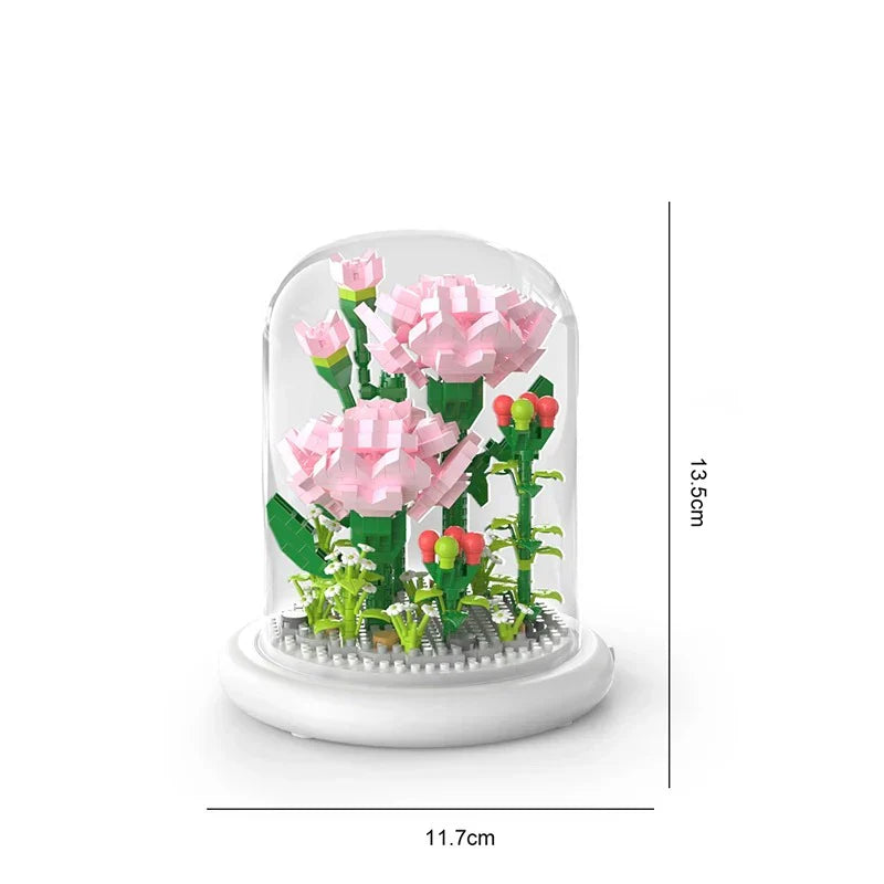 Kreativt Byggesæt: Blomsterbuket der Aldrig Visner