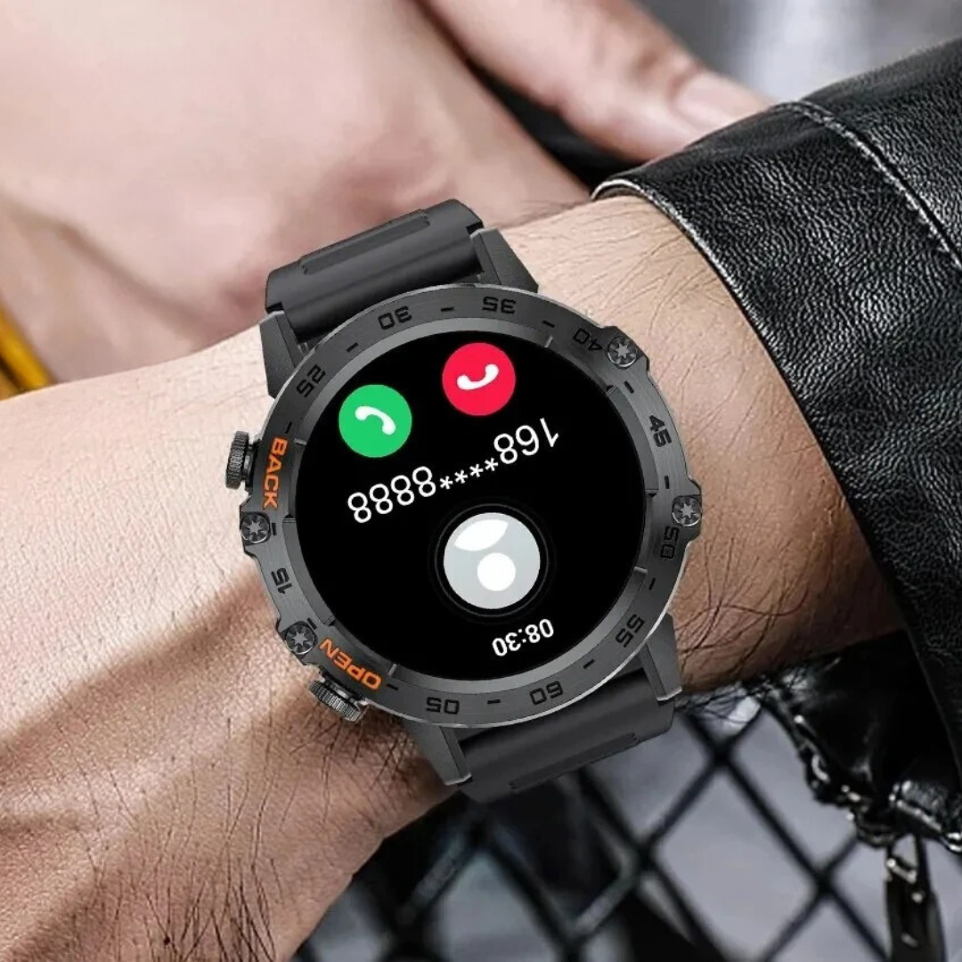 Smartklocka för män med avancerad träning och Bluetooth