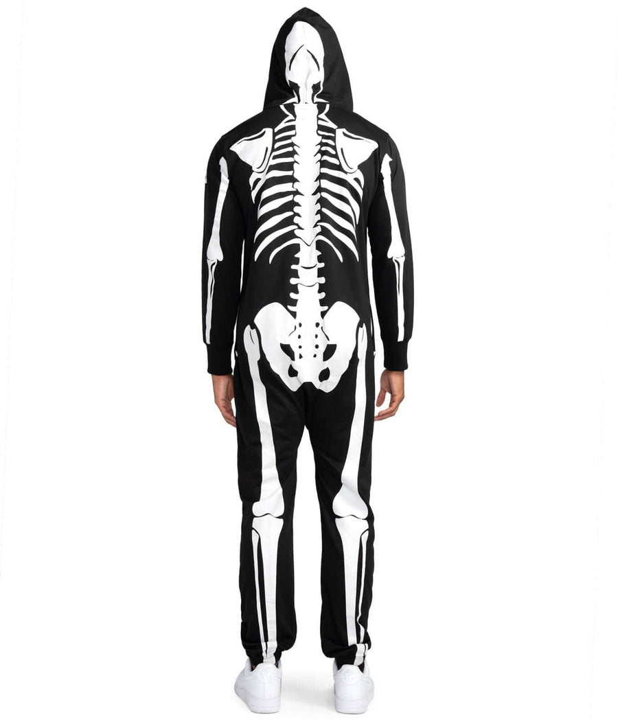 Fuldkrops Halloween Kostume til mænd med Skelet og Kranium