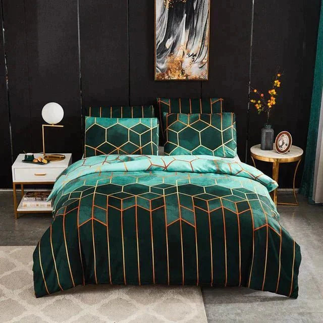 Geometriskt påslakanset – Andningsbar och modern design